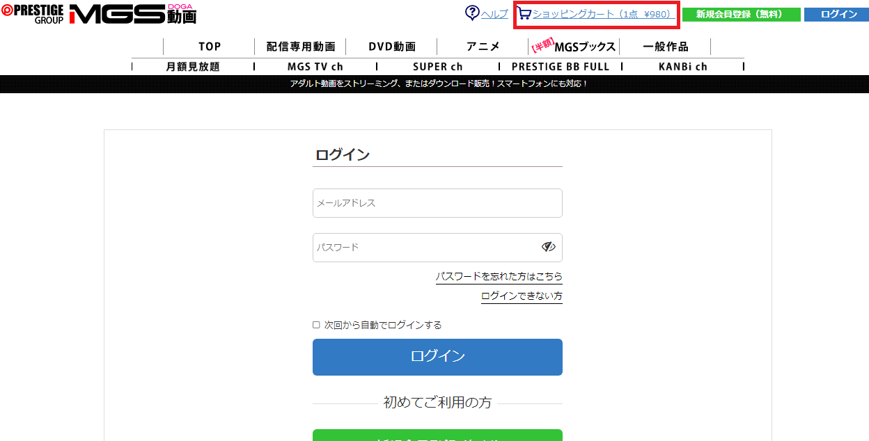 MSG動画をビットキャッシュで購入手順5